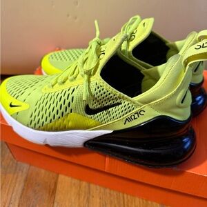 Nike Air Max 270 Neon Yellow Black Sneakers